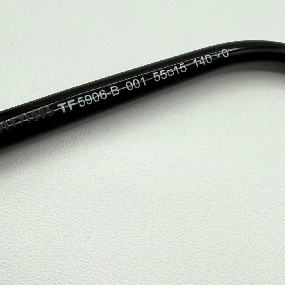 Tom Ford TF5906-B 001 Black Rose Gold Metal Cat-Eye Frames 55-15-140